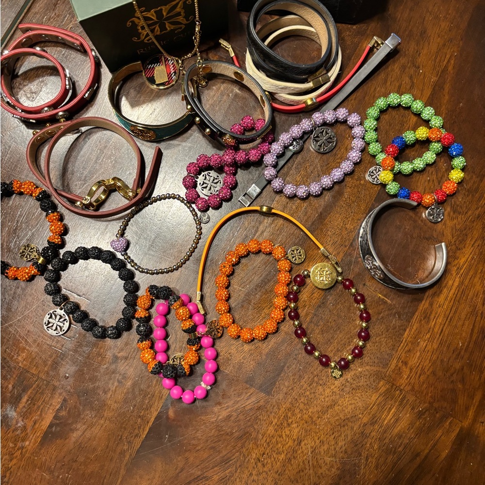 Rustic Cuff Colorful Beaded Bracelets Collection